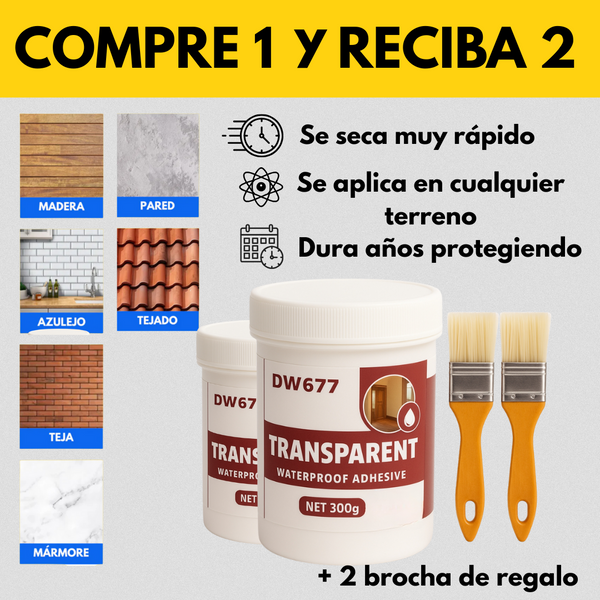 Sellador impermeabilizante invisible Compre 1 y lleve 2 - 300ml + 2 Regalos